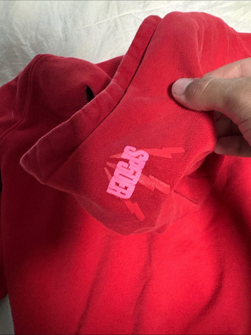 Red 555 Spider Hoodie - Picture 8 of 8